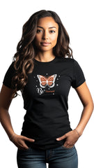 Female Tailored Round Neck T-Shirt - 'Be yourself'