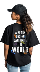 Female Streetwear Oversized Tee - A Spark Unseen