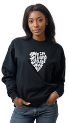 Black Crewneck Sweater - Trust In the Lord
