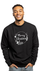 Crewneck Sweater - 'Merry Christmas Circle'