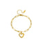 FEMALE STAINLESS STEEL HEART BRACELET