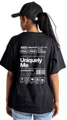 Female Streetwear Oversized Tee - 'Uniquely Me'