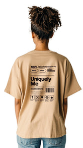Female Streetwear Oversized Tee - 'Uniquely Me'