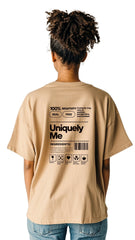 Female Streetwear Oversized Tee - 'Uniquely Me'