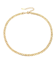 FEMALE CUBAN STAINLESS STEEL CHAIN