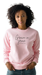 Light Pink Crewneck Sweater - Grown in Grace