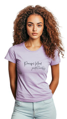 Female Tailored Round Neck T-Shirt - 'Peaceful Mind'