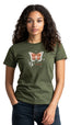 Female Tailored Round Neck T-Shirt - 'Be yourself'