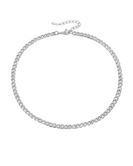 FEMALE CUBAN STAINLESS STEEL CHAIN