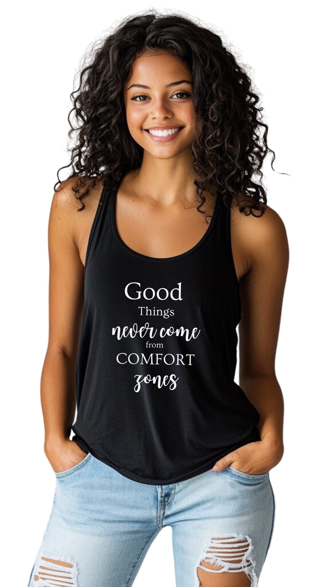 Female Festive Tank Top - 'Comfort Zones' Main image