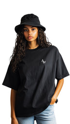 Female Streetwear Oversized Tee - 'Ask God, Trust God, Thank God'