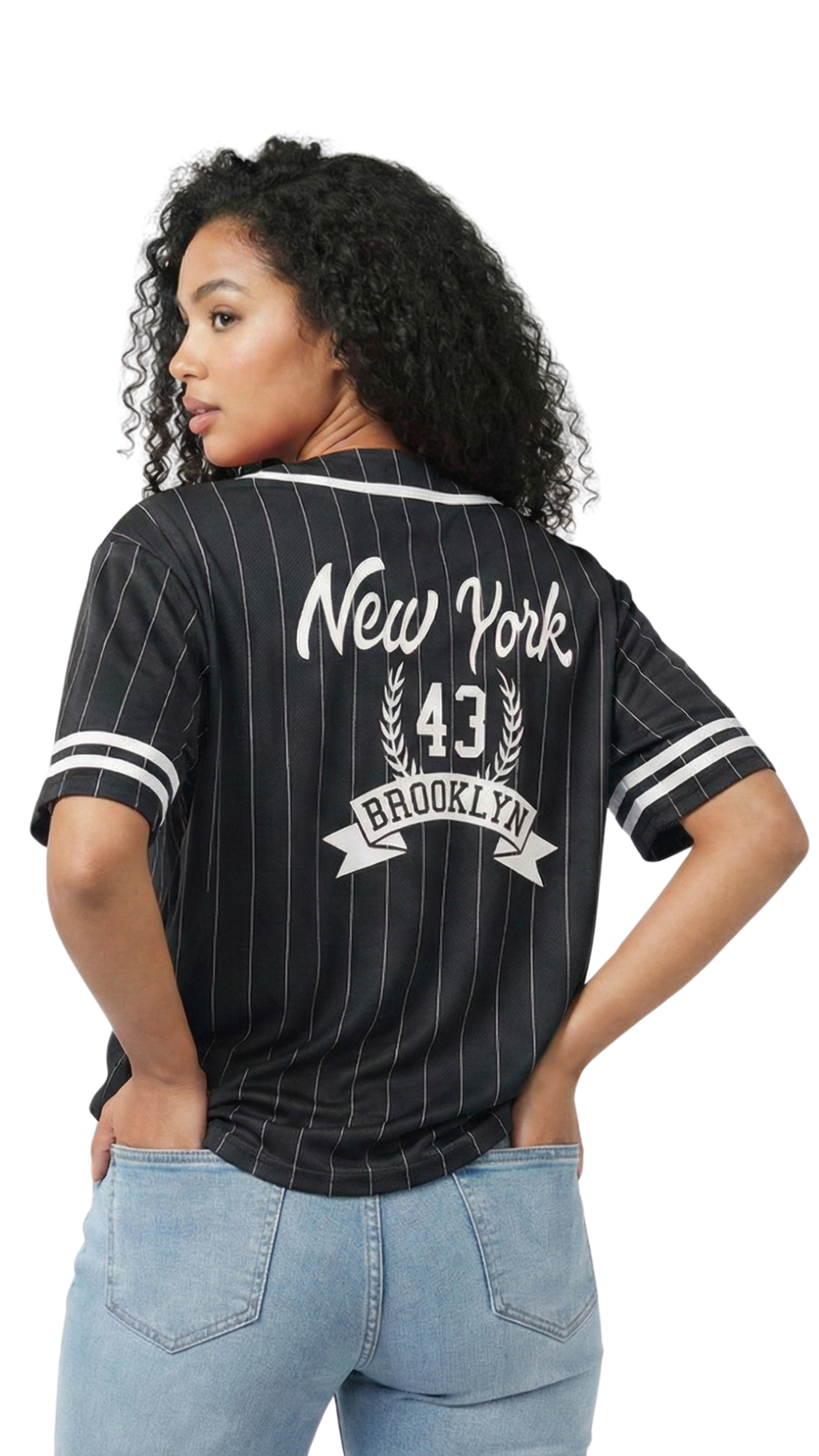 Women’s New York Varsity Pinstripe Shirt (Button-Up)