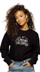 Crewneck Sweater - 'Merry Christmas w/lights'