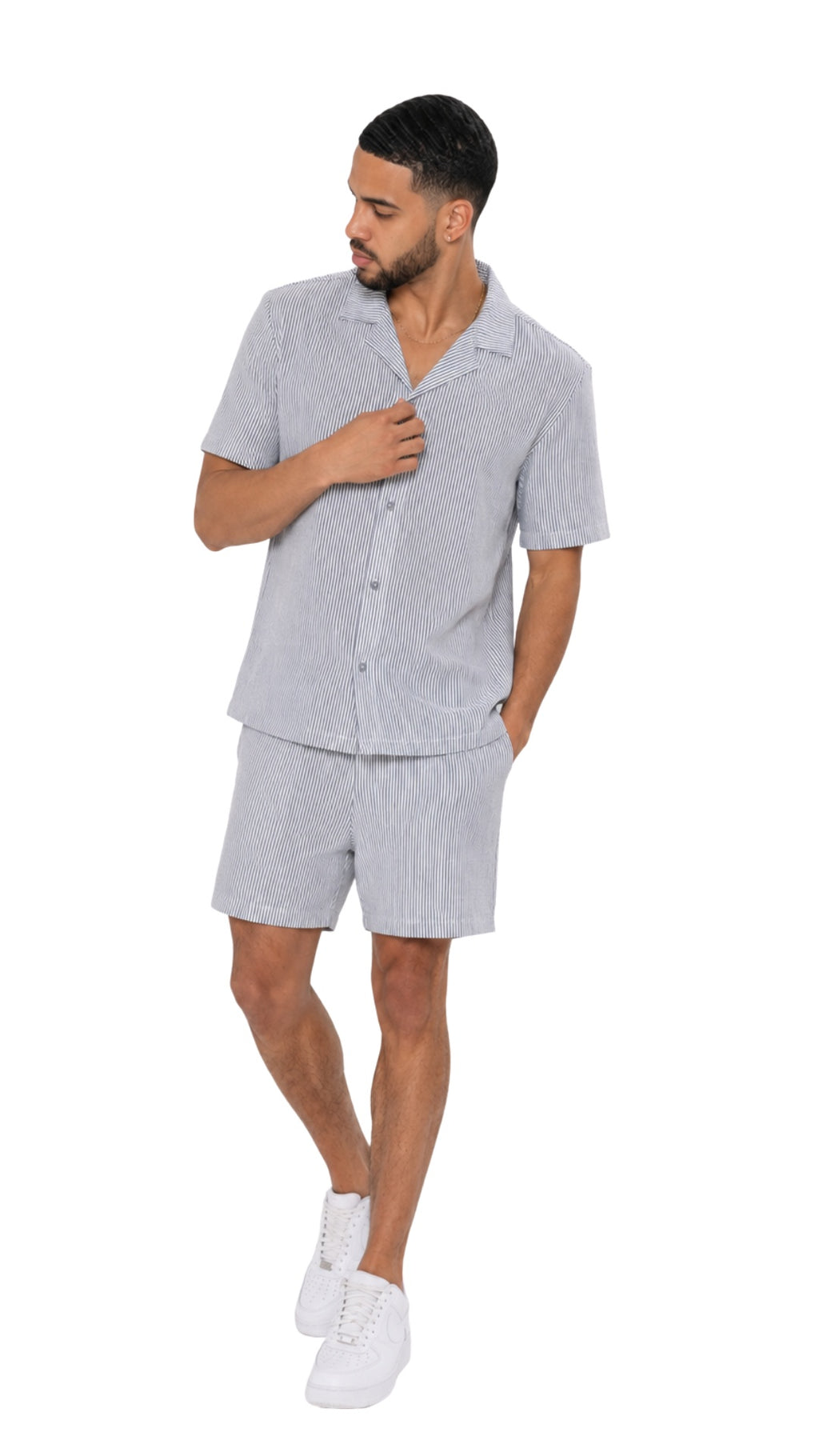 The Stripe Linen Set