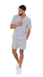 The Stripe Linen Set