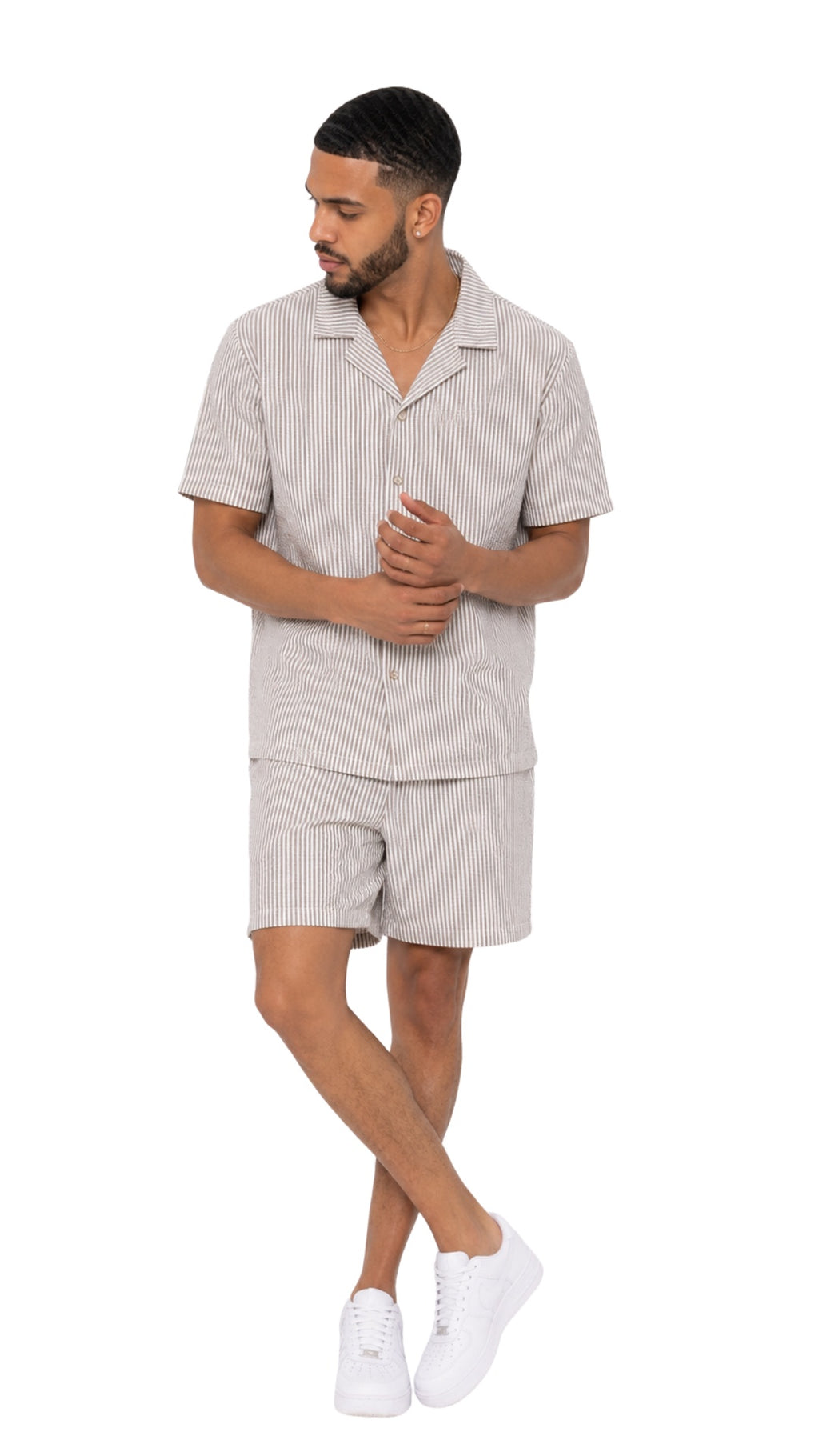 The Stripe Linen Set