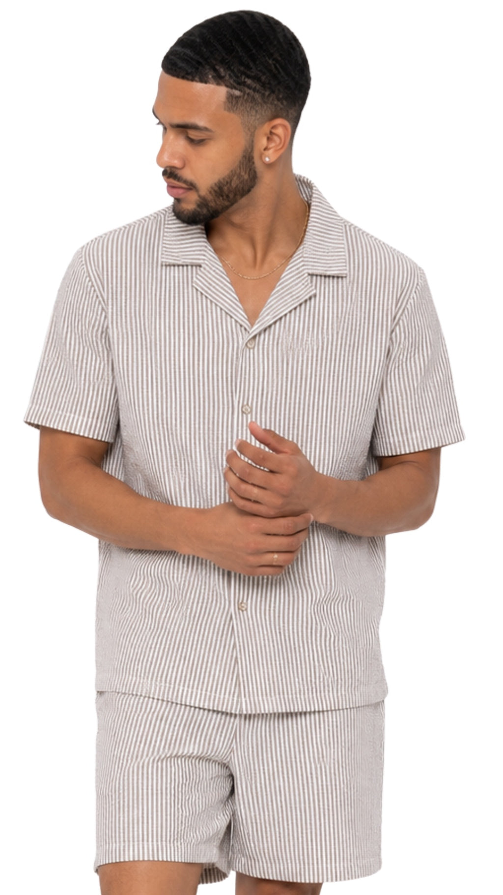 The Stripe Linen Set