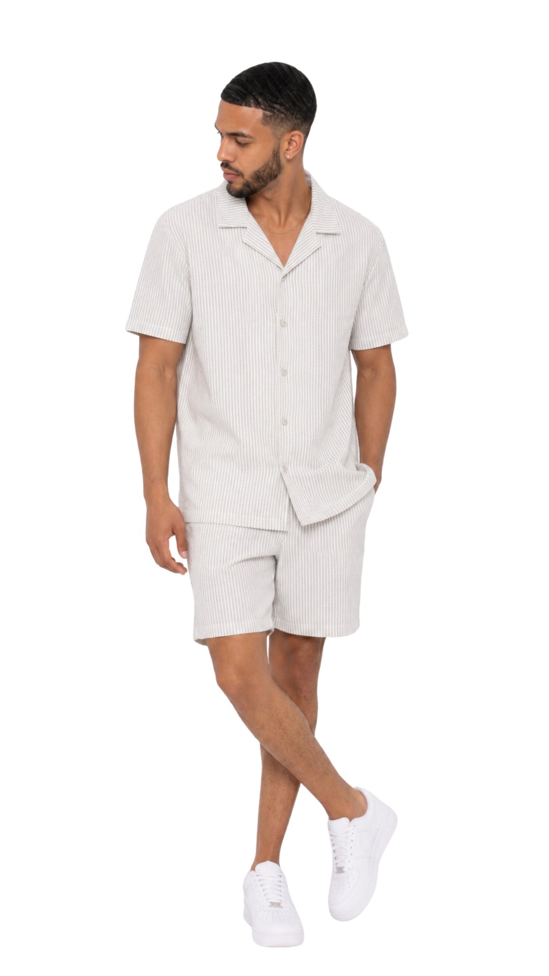 The Stripe Linen Set Main image