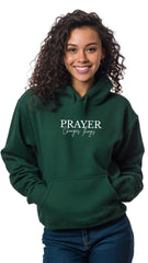 Forest Green Hoodie - Prayer Changes Things