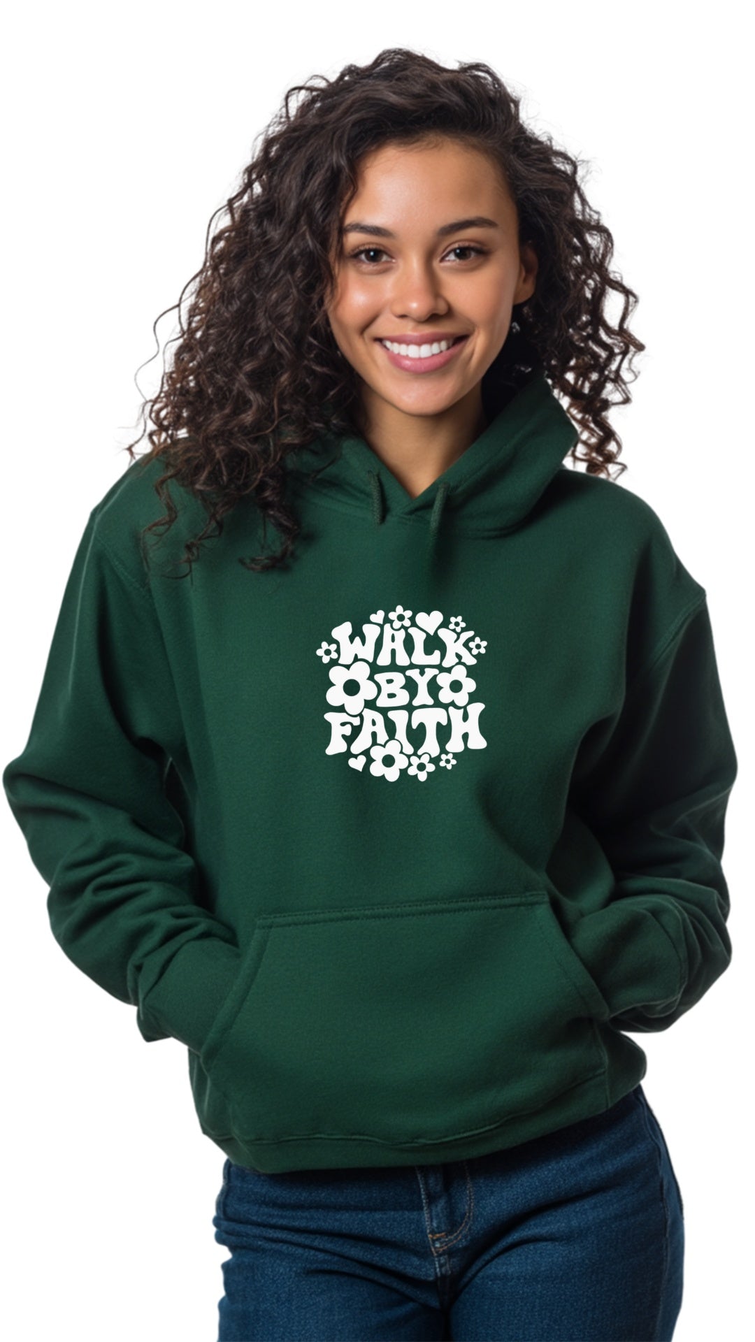 Light Pink Hoodie - Walk by Faith
