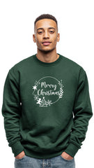 Crewneck Sweater - 'Merry Christmas Circle'