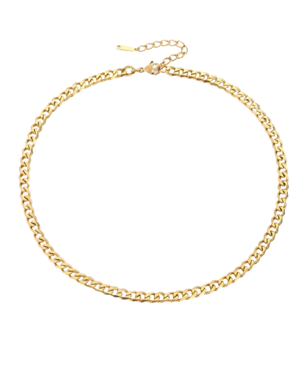FEMALE CUBAN STAINLESS STEEL CHAIN