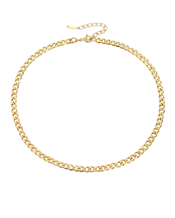 Women’s Stainless Steel Cuban Chain Necklace