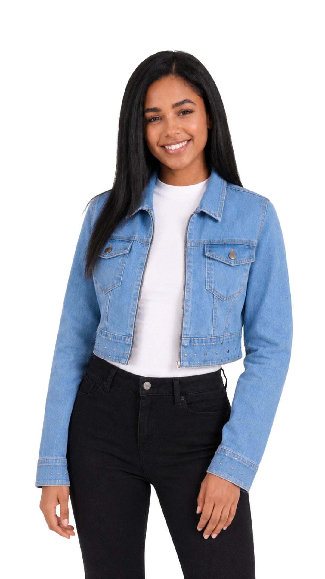 Light Wash Luxe Denim Jacket Main image