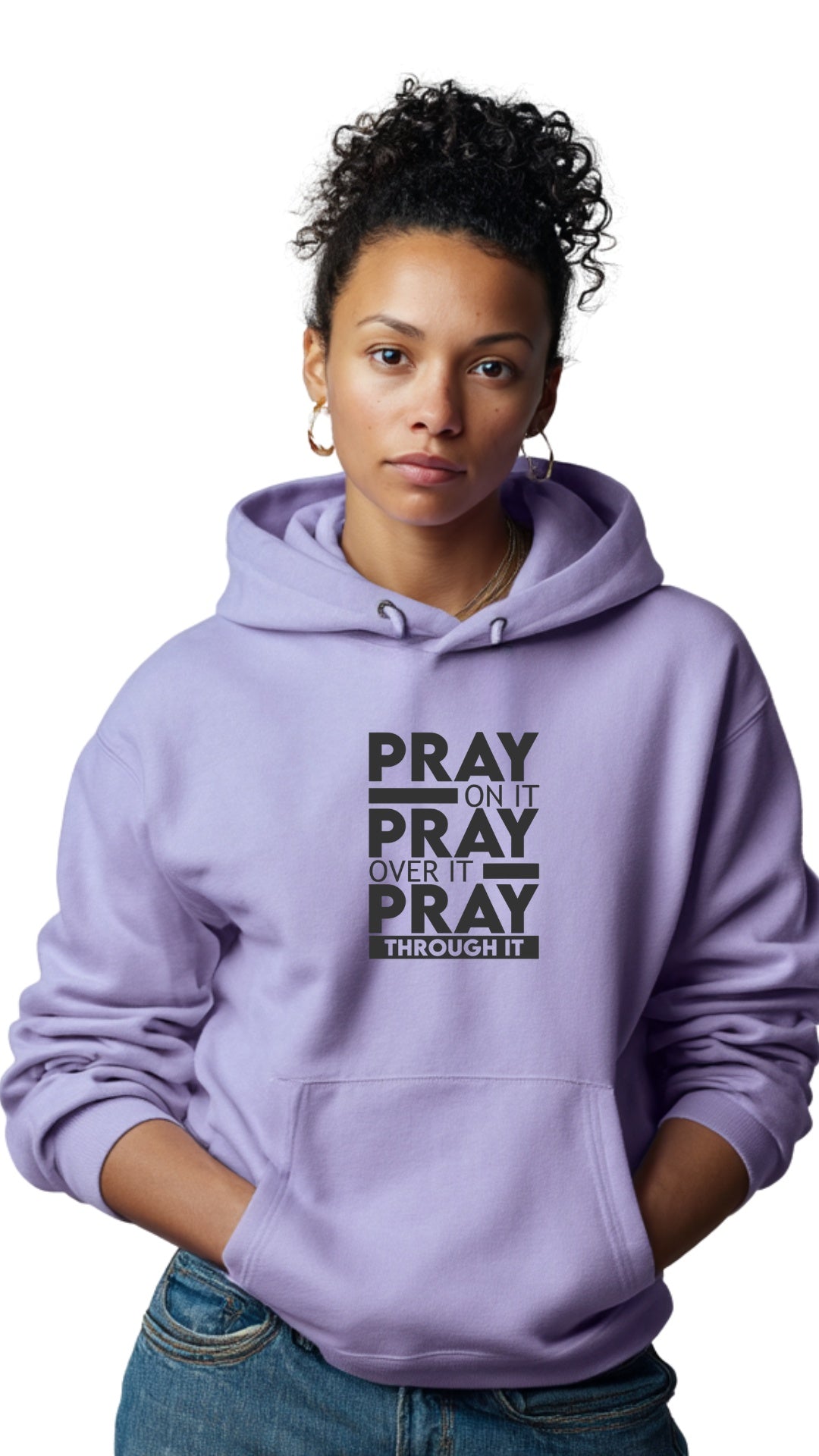 Old Gold Hoodie - Pray On it