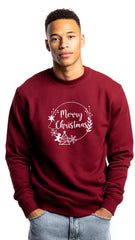 Crewneck Sweater - 'Merry Christmas Circle'