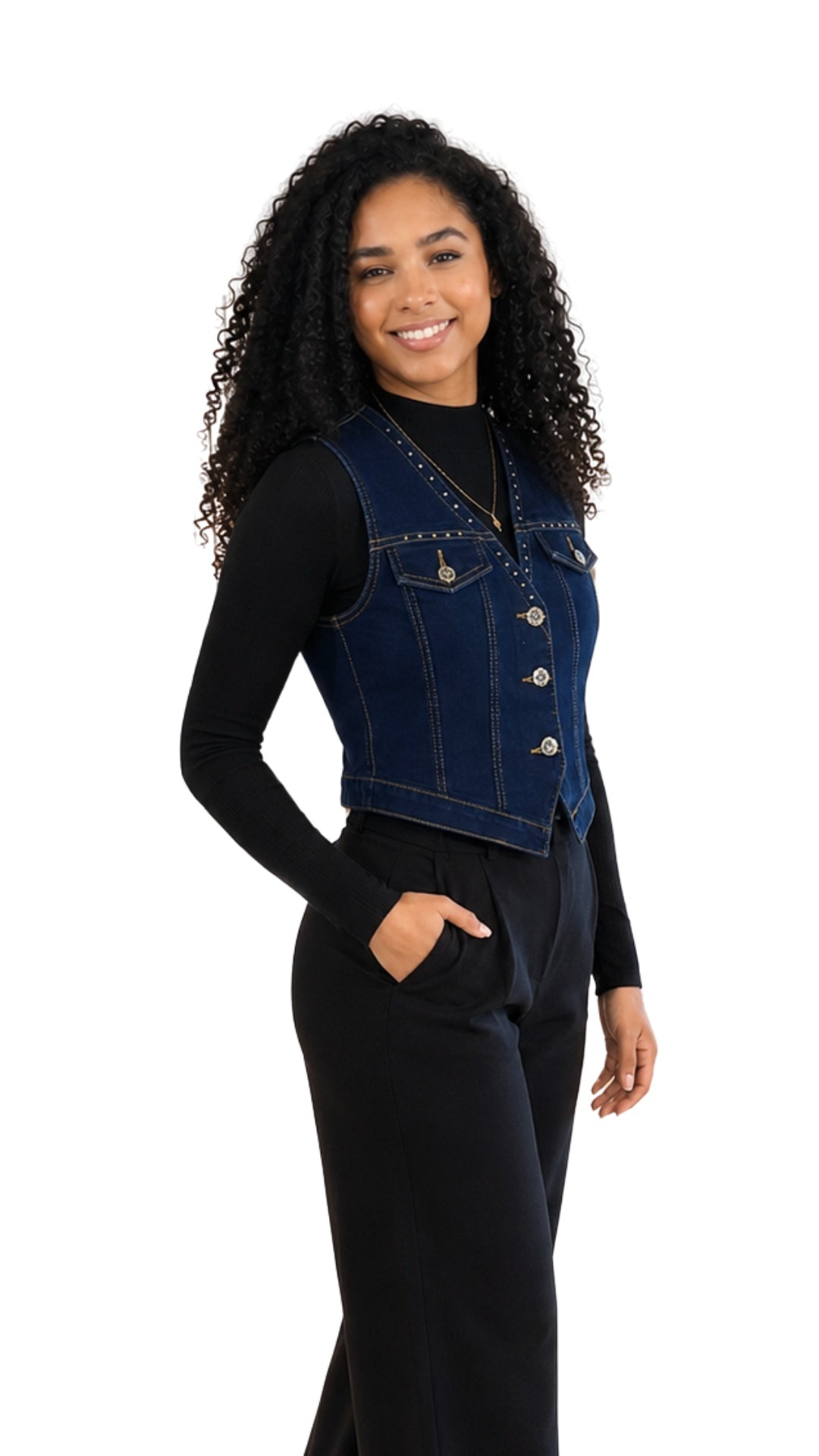 Midnight Denim Waistcoat