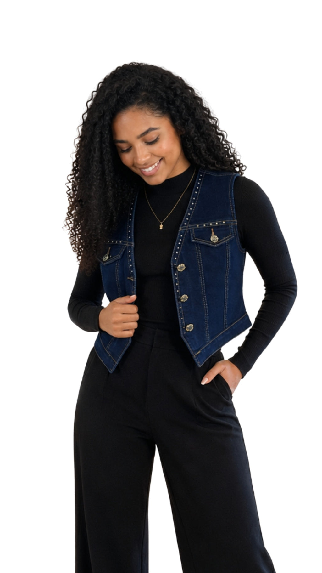 Midnight Denim Waistcoat