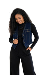 Midnight Denim Waistcoat