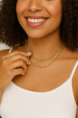 FEMALE STAINLESS STEEL TWIST CHAIN - SINGLE