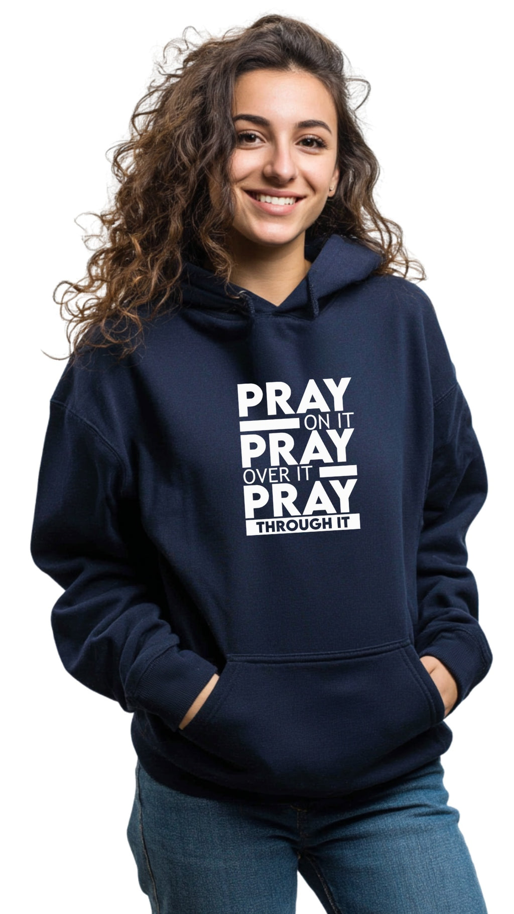 Old Gold Hoodie - Pray On it