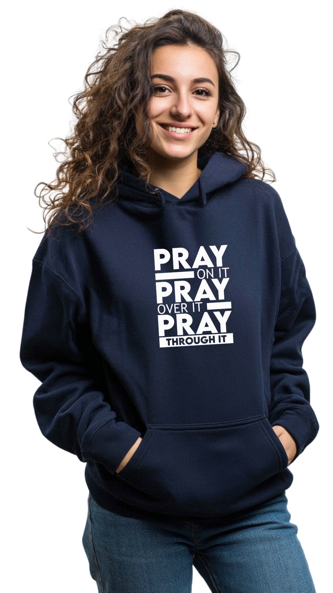 Old Gold Hoodie - Pray On it