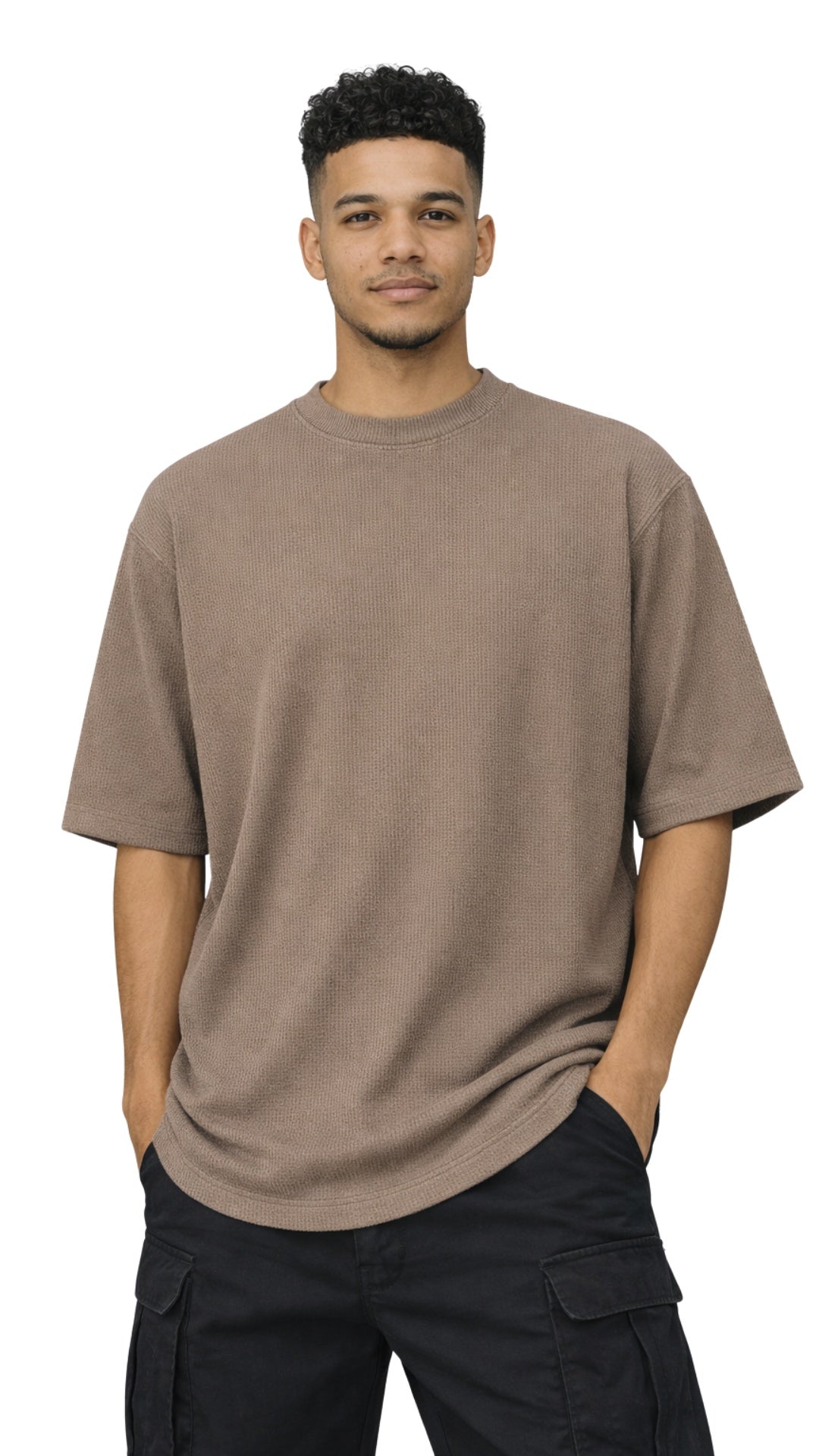 Plain Textured Tee – Minimal Everyday T-Shirt