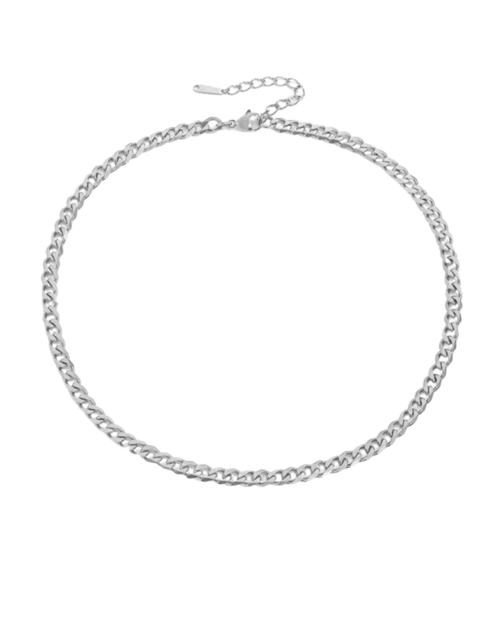 FEMALE CUBAN STAINLESS STEEL CHAIN