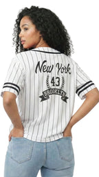 Women’s New York Varsity Pinstripe Shirt (Button-Up)