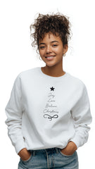 Crewneck Sweater - 'Joy Love Believe Christmas'